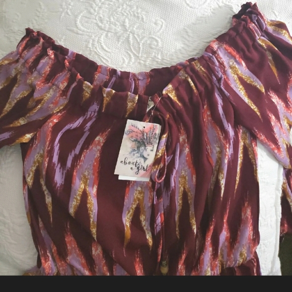 NWT, Romper, Jr.'s S, Dark Colors, Dressy, Long Sleeves - Picture 2 of 11